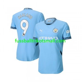 Fußballtrikots Manchester City Erling Haaland 9 2024-2025 Kurzarm Heimtrikotsatz kaufen
